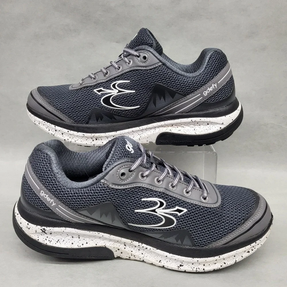 Gravity Defyer Mighty Walk Mens Size 10 Gray Athletic Running Shoes Sneakers